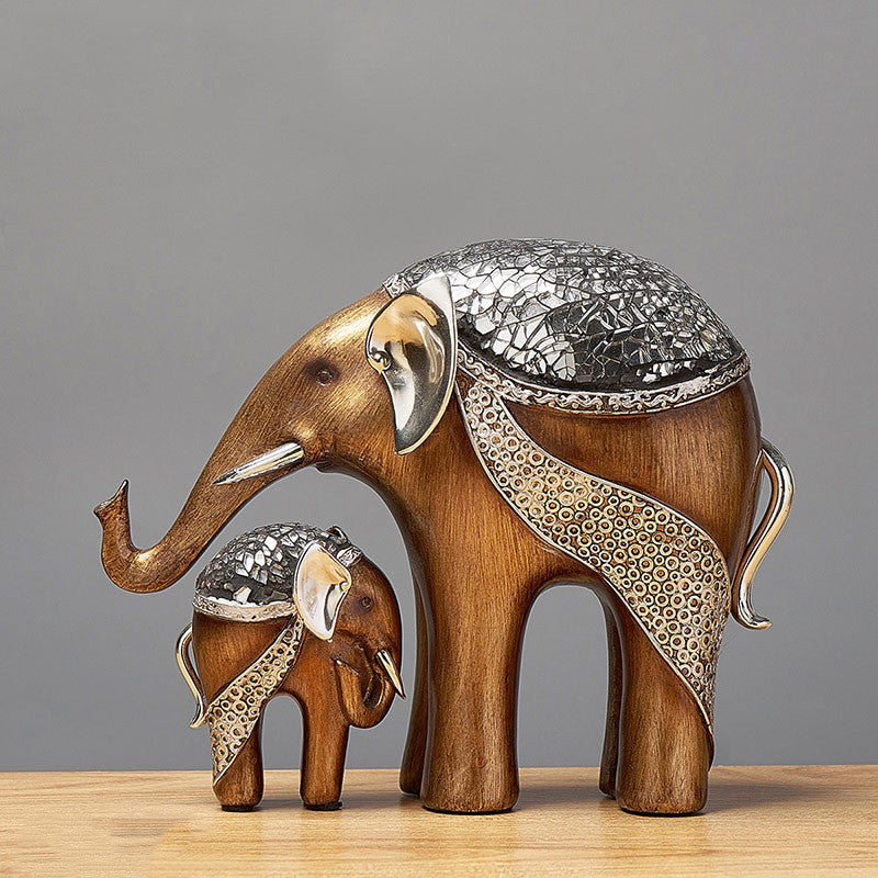 Creative Light Luxury Style Resin Elephant Craft Decoration Study Office