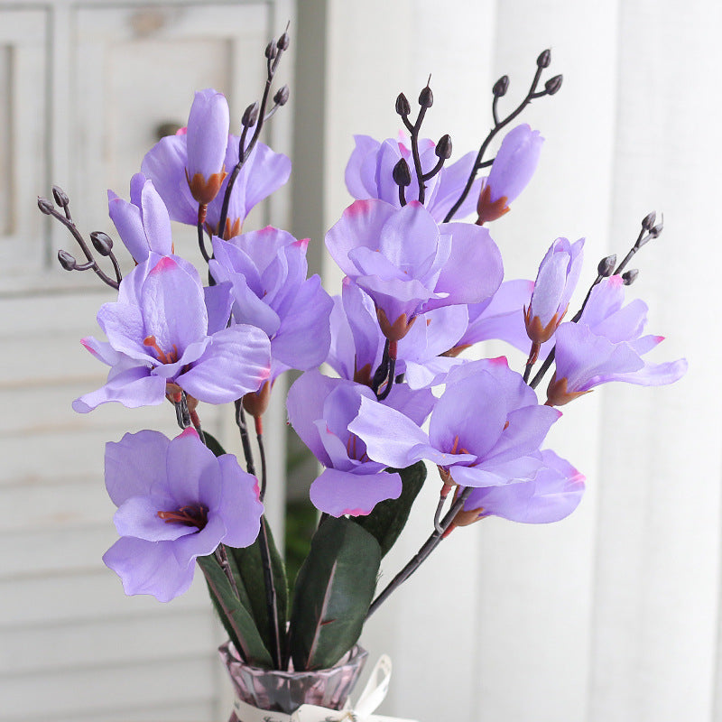 Gladiolus Artificial Bouquet Magnolia Home Decorative Fake Flower