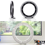 LED Digital Wall Clock Dual-Use Dimming Digital Circular Photoreceptive Clocks