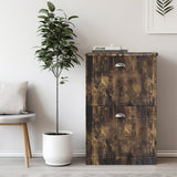 Shoe Cabinet,Hidden Slim Narrow Shoe Rack Cabinet With 2 Drawers For Entryway, Foyer,Hallway,Bedroom,Original Wood Color