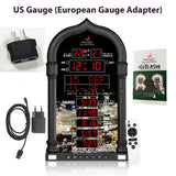 Alarm Clock Perpetual Calendar Gold Silver Black Wall Clocks