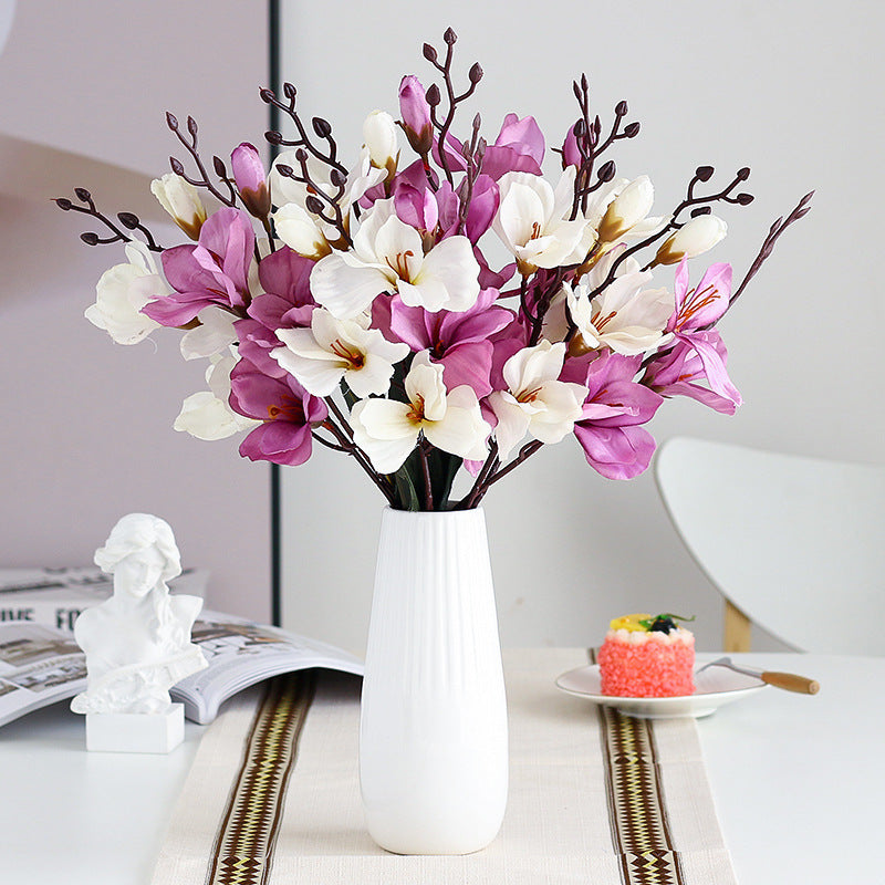 Gladiolus Artificial Bouquet Magnolia Home Decorative Fake Flower