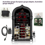 Alarm Clock Perpetual Calendar Gold Silver Black Wall Clocks